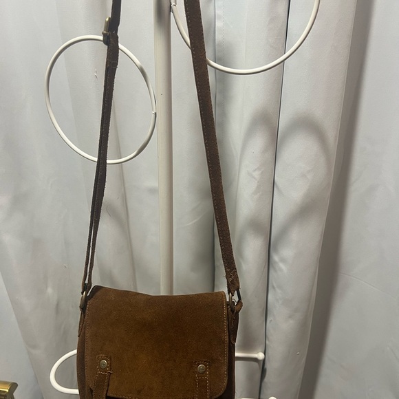 Quiksilver Suede Brown Crossbody Bag - Picture 5 of 10